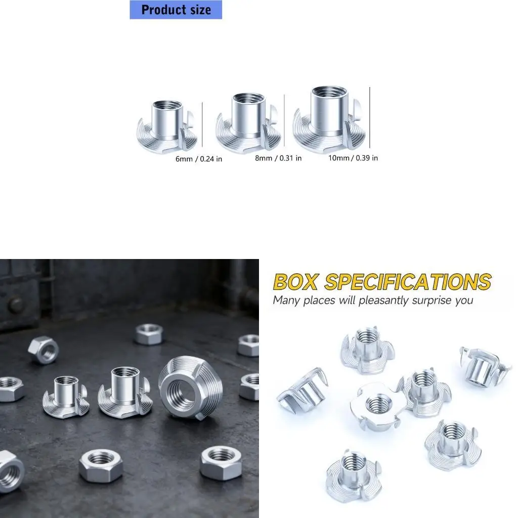 210 Items 1/4 20 Threaded T Connectors Strong Metal Steel Proper For Furniture Climbing Equipment And Gear Installation D2RD
210 Items 1/4 20 Threaded T Connectors Strong Metal Steel Proper For Furniture Climbing Equipment And Gear Installation D2RD