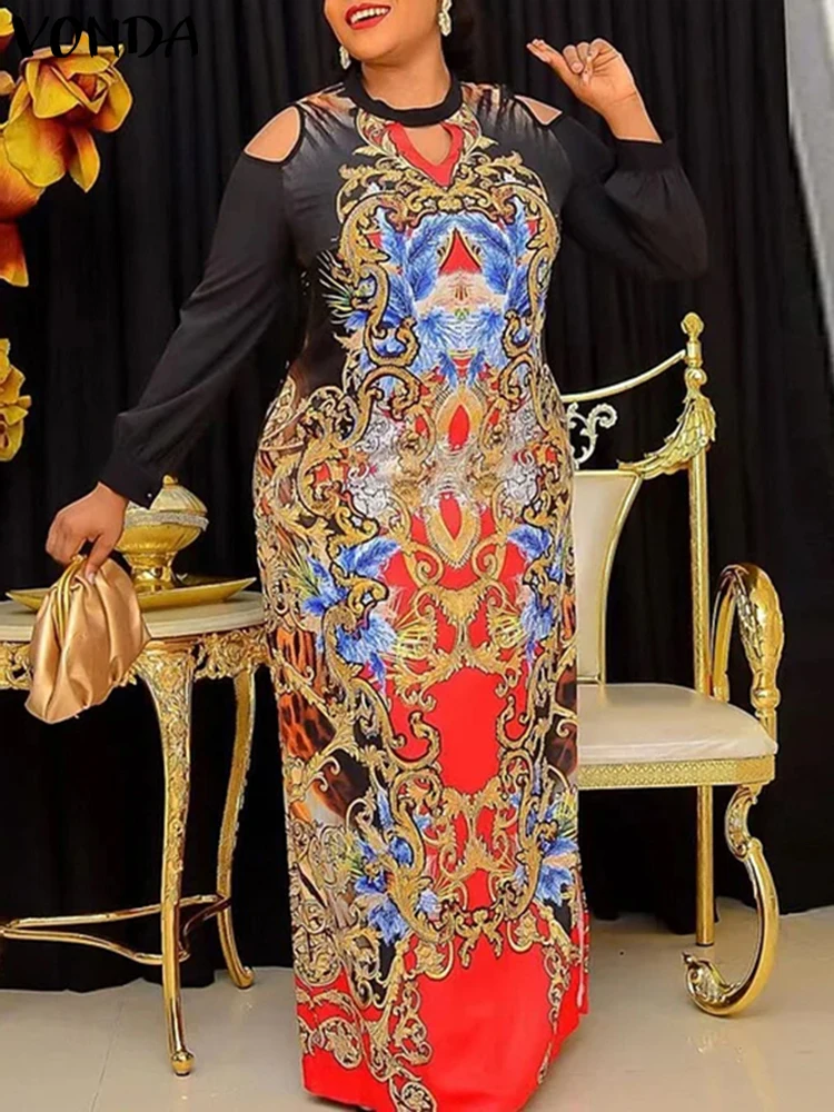 Plus Size VONDA Women Sexy Off Shoulder Maxi Dress Bohemian 2024 Vintage Printed Party Sundress Vestidos Maxi Long Robes Fashion
Plus Size VONDA Women Sexy Off Shoulder Maxi Dress Bohemian 2024 Vintage Printed Party Sundress Vestidos Maxi Long Robes Fashion