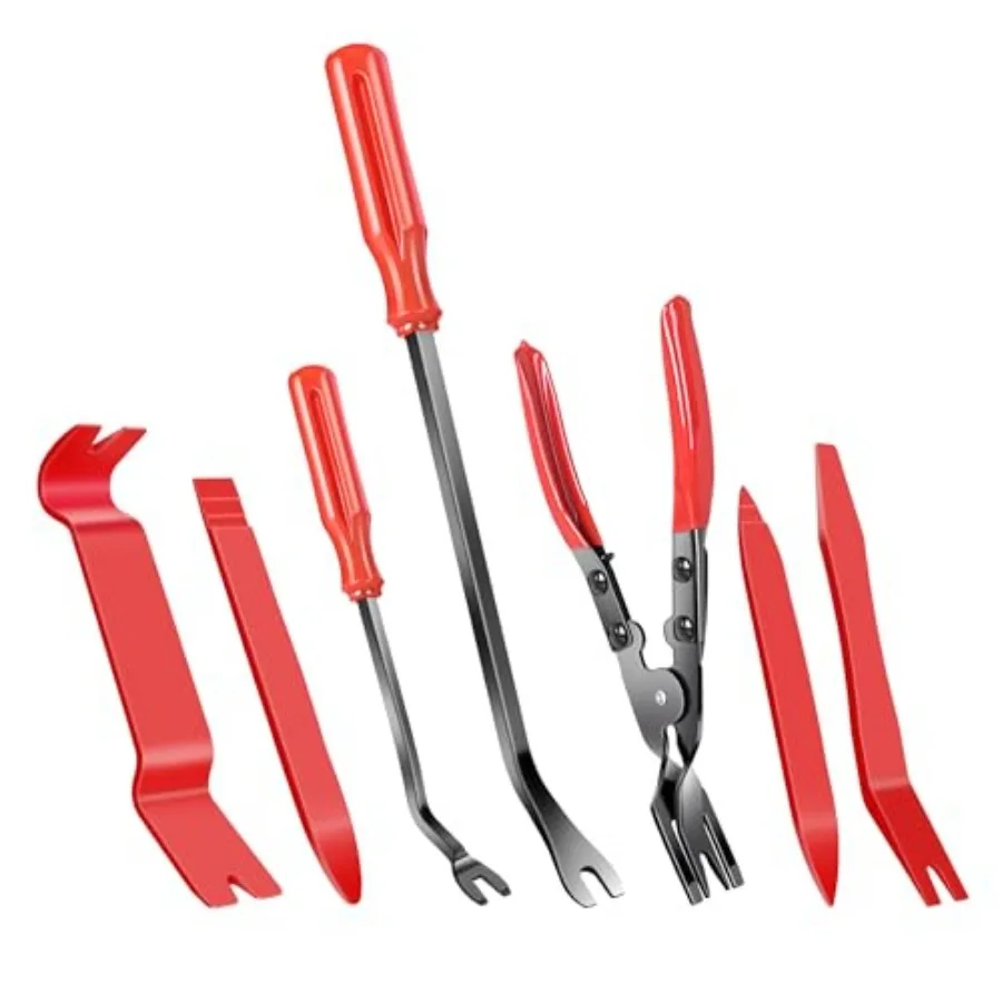 7 Pcs Auto Trim Removal Tool with Plastic Pry Tool, Automotive Car Trim Rivet Clip Removal Tool for Door Panel Dashboard Body,
7 Pcs Auto Trim Removal Tool with Plastic Pry Tool, Automotive Car Trim Rivet Clip Removal Tool for Door Panel Dashboard Body,