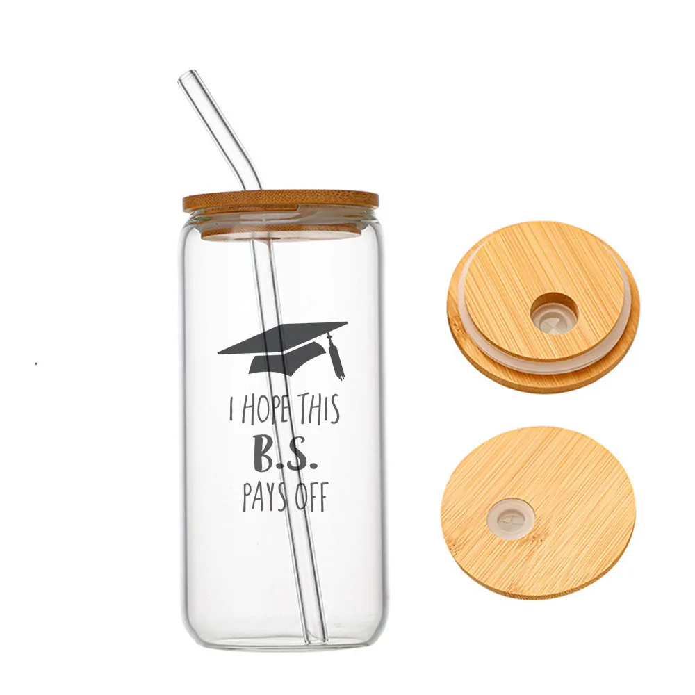 I Hope This B.S. Pays Off Glass For Heat Resistant High Drinking Cup With Straws Lids 16 oz
I Hope This B.S. Pays Off Glass For Heat Resistant High Drinking Cup With Straws Lids 16 oz