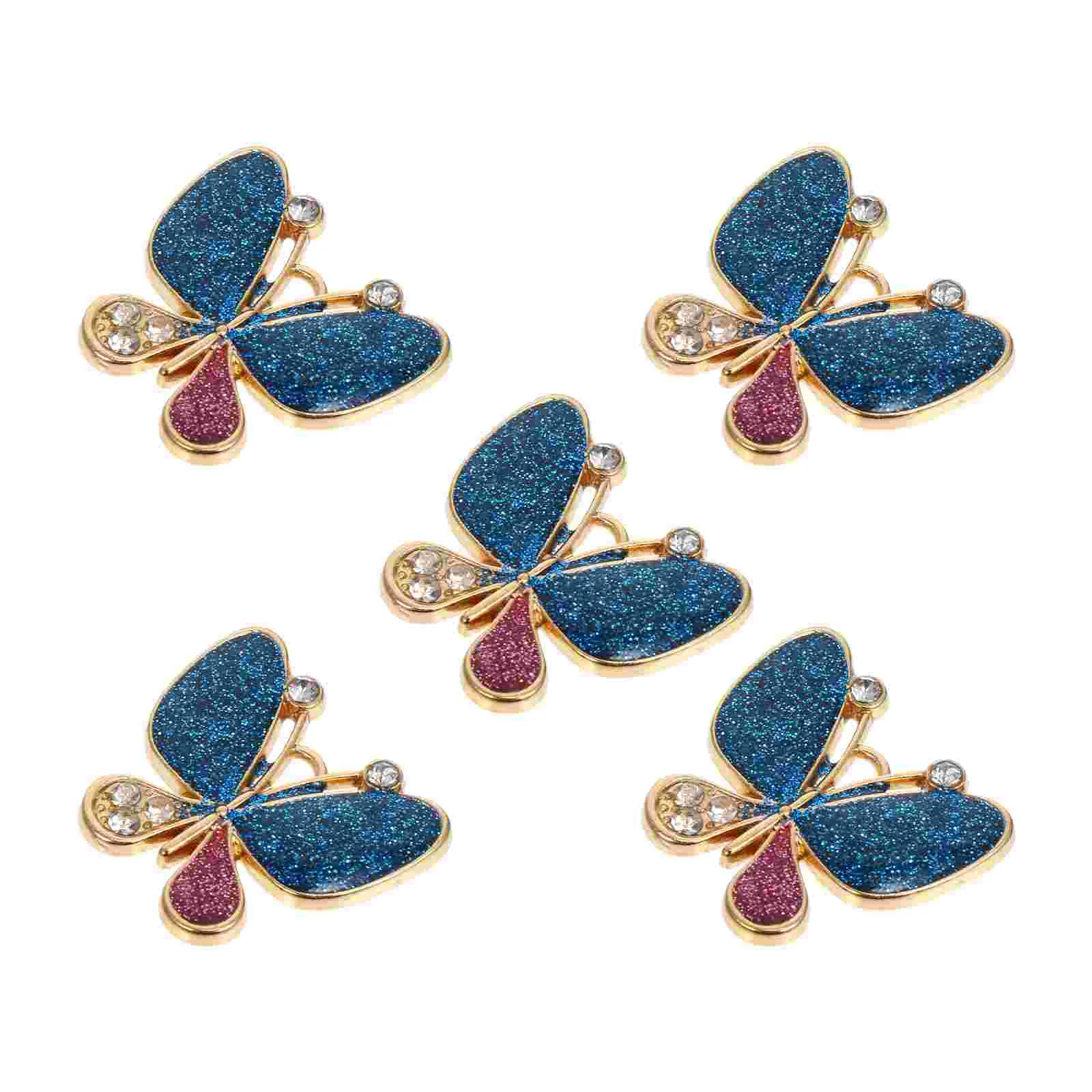5 Pcs Diamond Butterfly for Jewelry DIY Accessories Finding Alloy Butterflies Pendant
5 Pcs Diamond Butterfly for Jewelry DIY Accessories Finding Alloy Butterflies Pendant