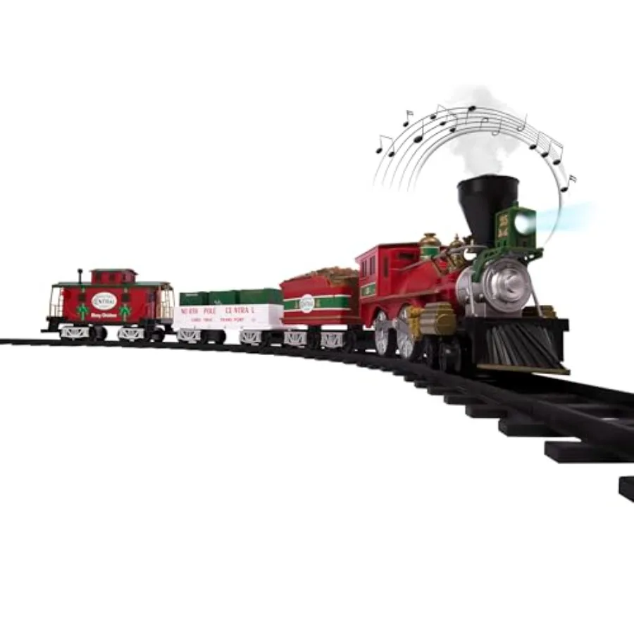 Battery-Operated North Pole Central Freight Toy Train Set with Bluetooth Locomotive Train Cars Track Plastic Red Blue Authentic
Battery-Operated North Pole Central Freight Toy Train Set with Bluetooth Locomotive Train Cars Track Plastic Red Blue Authentic