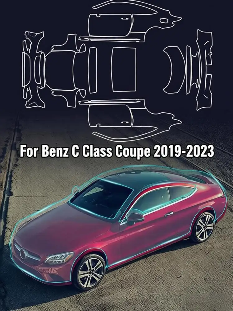 For Benz C Class Coupe 2019-2023 TPU Bumper Scratch-Resistant Self-Healing Paint Protection Film Invisible Pre-cut PPF Kit
For Benz C Class Coupe 2019-2023 TPU Bumper Scratch-Resistant Self-Healing Paint Protection Film Invisible Pre-cut PPF Kit