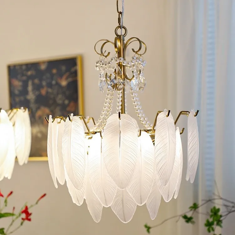 Living room, lamp French, light luxury, crystal, retro, pearl
Living room, lamp French, light luxury, crystal, retro, pearl