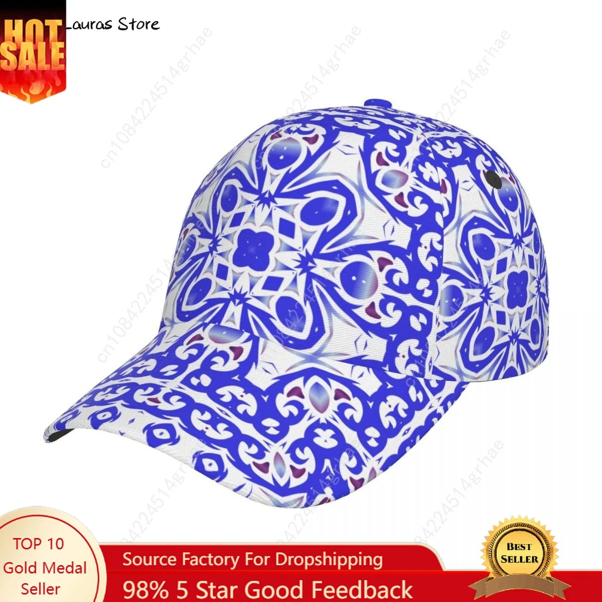 Golf Hat Men Baseball Cap Sports Blue And White Pattern Snapback Hat Fashion Outdoor Hip Hop Hats For Men Women Unisex
Golf Hat Men Baseball Cap Sports Blue And White Pattern Snapback Hat Fashion Outdoor Hip Hop Hats For Men Women Unisex