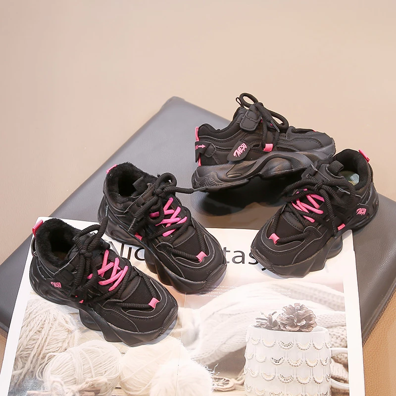 Boys Girls Platform Casual Sneakers 2025 New Autumn Winter Kids Warm-lined Running Shoes Soft Sole Versatile Barefoot Trainers
Boys Girls Platform Casual Sneakers 2025 New Autumn Winter Kids Warm-lined Running Shoes Soft Sole Versatile Barefoot Trainers