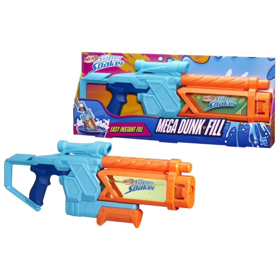 Super Soaker Mega Dunk-Fill Water Blaster Instant Refill Tank 33.9 Fluid Ounce Tank Water Toys Birthday Gifts for 6+
Super Soaker Mega Dunk-Fill Water Blaster Instant Refill Tank 33.9 Fluid Ounce Tank Water Toys Birthday Gifts for 6+