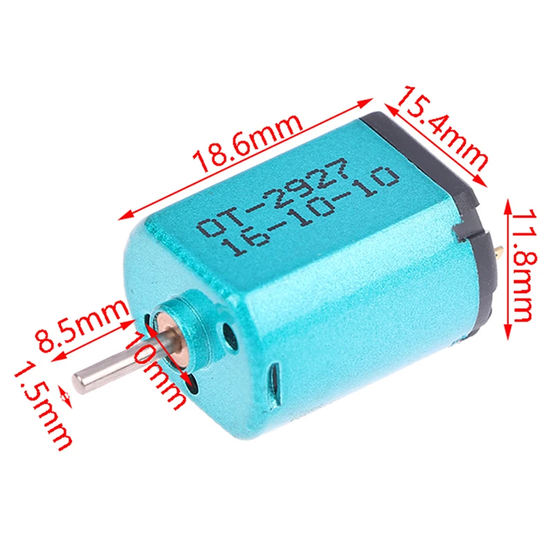 DC 1.5V-3.7V 52000RPM Micro Electric 030 Motor 030-2927 Mute Mini Engine For Electronic Lock 4WD Car Boat Hobby Toys
DC 1.5V-3.7V 52000RPM Micro Electric 030 Motor 030-2927 Mute Mini Engine For Electronic Lock 4WD Car Boat Hobby Toys