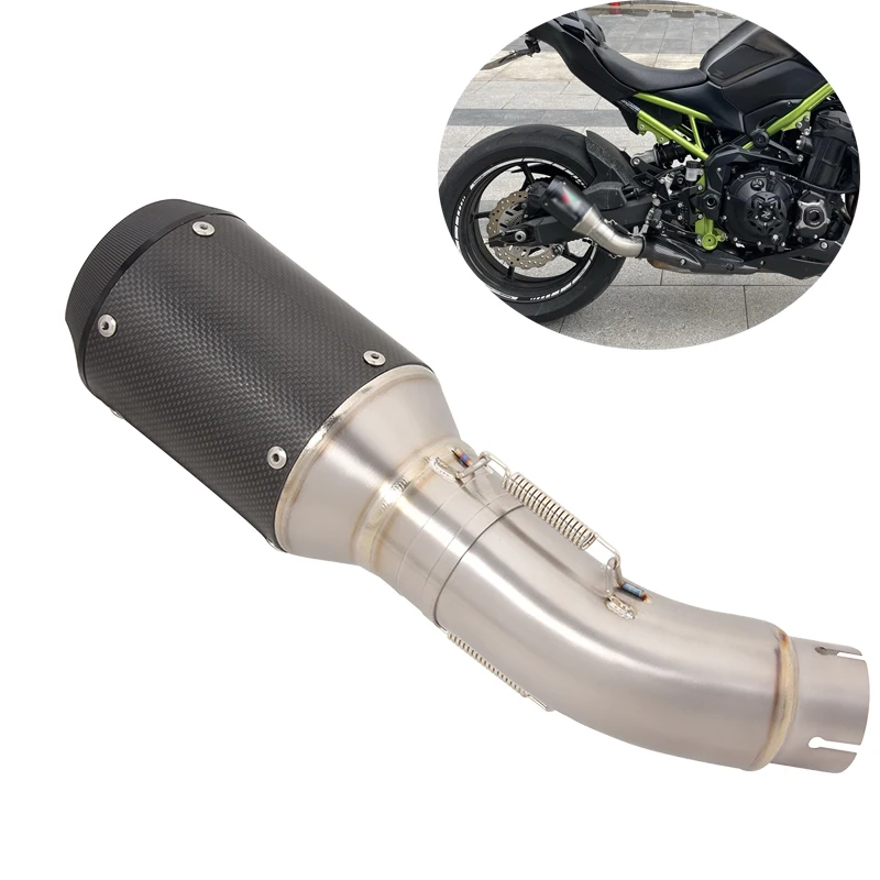 For Kawasaki Z900 2017-2019 Slip On Motorcycle Exhaust System Carbon Fiber Escape Tip Titanium Alloy Middle Link Tube
For Kawasaki Z900 2017-2019 Slip On Motorcycle Exhaust System Carbon Fiber Escape Tip Titanium Alloy Middle Link Tube