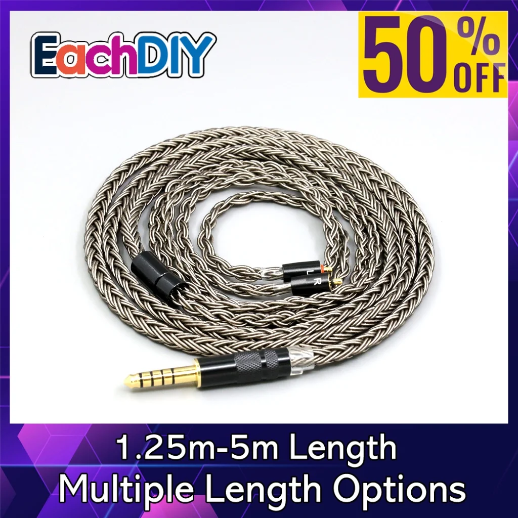 16 Core Grey Silver plated Earphone Cable For UE Live UE6Pro Lighting SUPERBAX IPX LN008849
16 Core Grey Silver plated Earphone Cable For UE Live UE6Pro Lighting SUPERBAX IPX LN008849