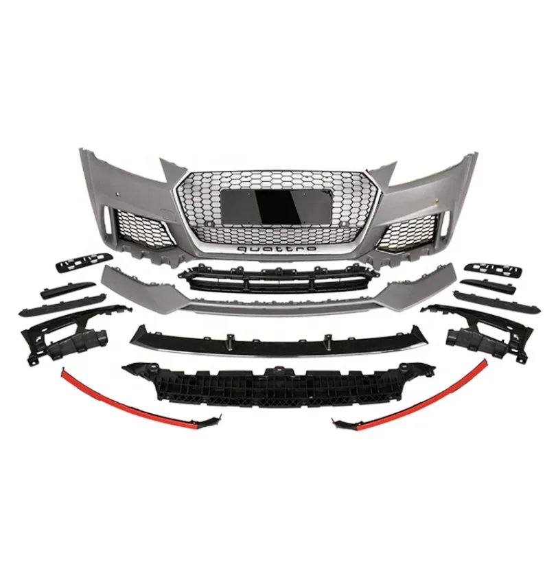 ApolloAutomotive Parts Front Bumper With Grill For TT Facelift TTRS Front Bumper Body Kits 2015-2018
ApolloAutomotive Parts Front Bumper With Grill For TT Facelift TTRS Front Bumper Body Kits 2015-2018