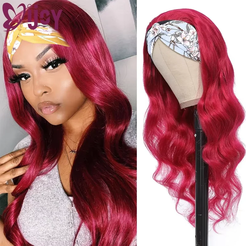 99J/Burgundy Headband Wig Human Hair Body Wave Glueless Brazilian Wigs For Women Full Machine Made Wig Remy Hair Wig IJOY
99J/Burgundy Headband Wig Human Hair Body Wave Glueless Brazilian Wigs For Women Full Machine Made Wig Remy Hair Wig IJOY