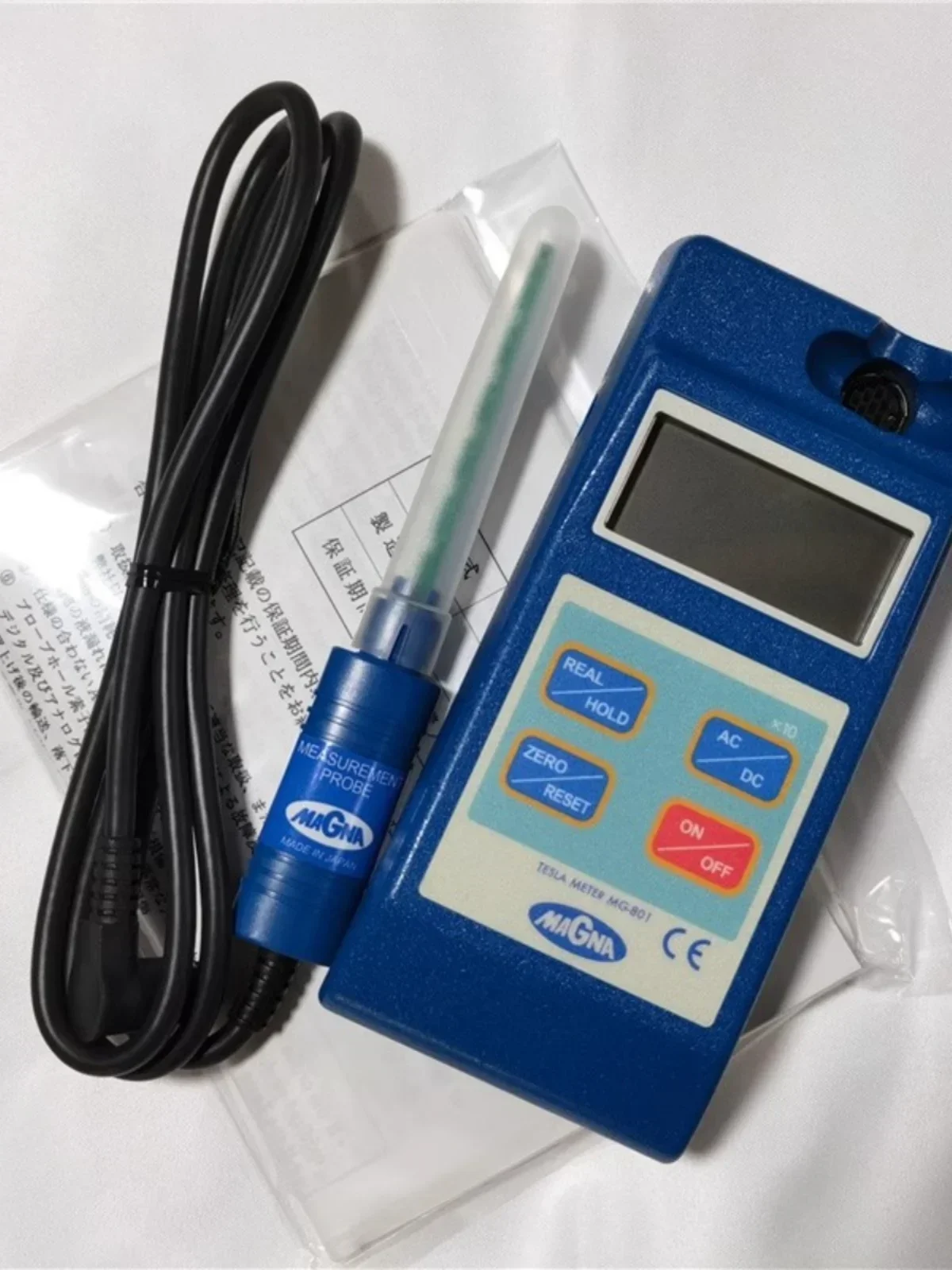 Imported from Japan Magna Gauss Meter MG-801 Magnetic Flux Density Detection Probe MG-801PRB
Imported from Japan Magna Gauss Meter MG-801 Magnetic Flux Density Detection Probe MG-801PRB