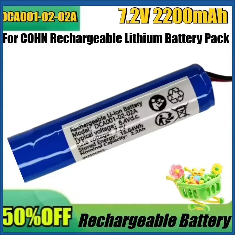 New DCA001-02-02A 8.4Vd.c. 7.2V 15.84Wh 2.2Ah For COHN Rechargeable Lithium Battery Pack
New DCA001-02-02A 8.4Vd.c. 7.2V 15.84Wh 2.2Ah For COHN Rechargeable Lithium Battery Pack