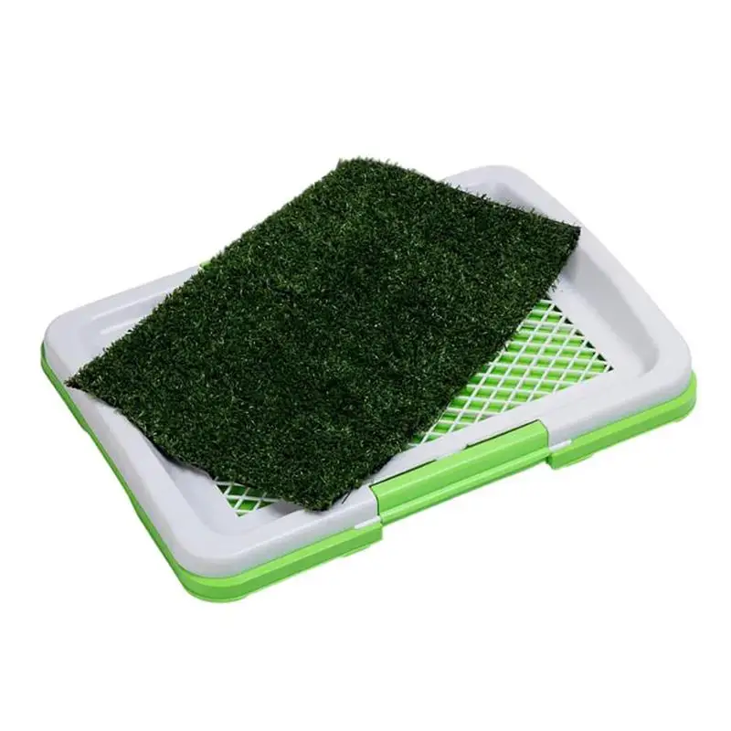 Dog Grass Pad With Tray Reusable Potty Training Grass Splashproof Three-Layer Design Washable Turf Dog Potty Grass Pee Pad
Dog Grass Pad With Tray Reusable Potty Training Grass Splashproof Three-Layer Design Washable Turf Dog Potty Grass Pee Pad