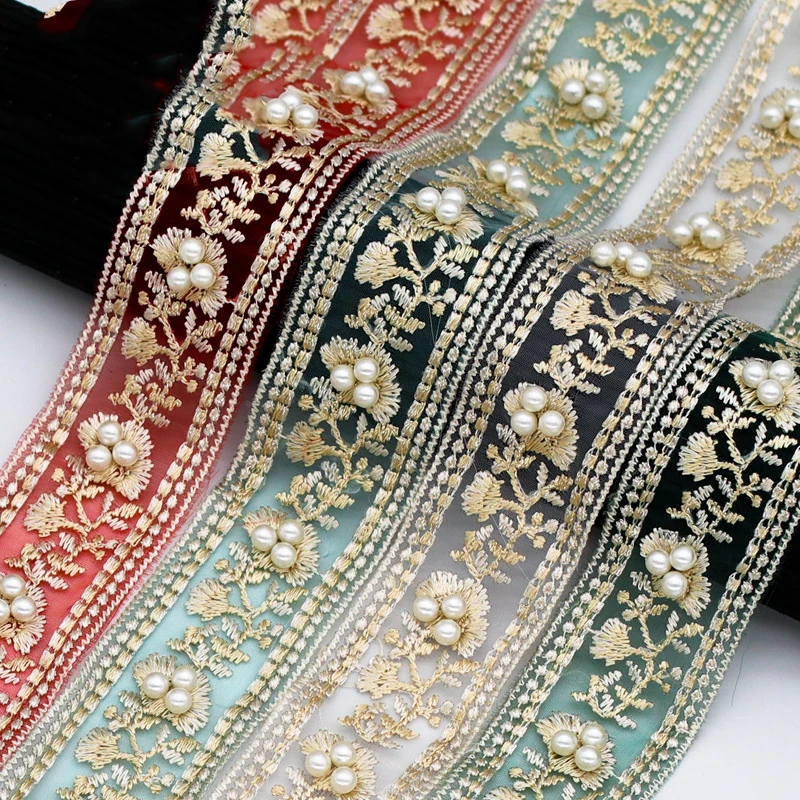30Yards 3.5cm Handmade Organza Embroider Lace Ribbon Beads Sequins Pearls Tulle Mesh Lace Trim for Clothing Collar Dress 2025
30Yards 3.5cm Handmade Organza Embroider Lace Ribbon Beads Sequins Pearls Tulle Mesh Lace Trim for Clothing Collar Dress 2025