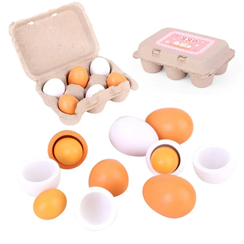 6Pcs Wooden Eggs With Box Pretend Play Kitchen Toys Food Cooking Learning Educational Dinette Children Early Education Toys Gift
6Pcs Wooden Eggs With Box Pretend Play Kitchen Toys Food Cooking Learning Educational Dinette Children Early Education Toys Gift