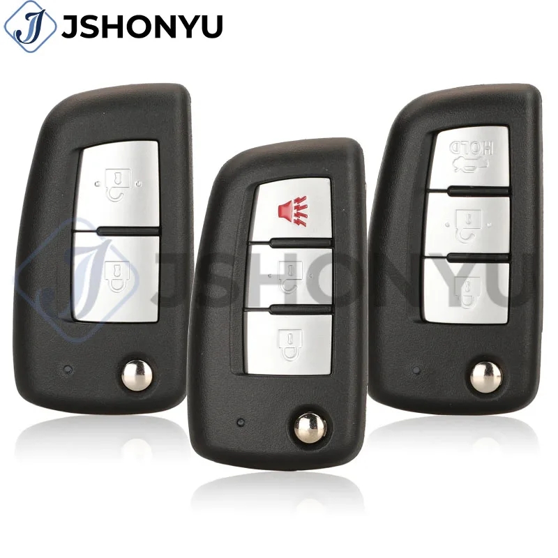 JsHonYu 433MHz ID46 4A Chip 2 3 Button Flip Remote Key for Nissan Qashqai J11 Pulsar C13 Juke F15 X-Trail T32
JsHonYu 433MHz ID46 4A Chip 2 3 Button Flip Remote Key for Nissan Qashqai J11 Pulsar C13 Juke F15 X-Trail T32