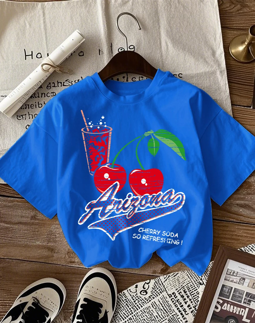 Cherry Iced Drinks Printing Basics T-Shirt Women Loose Cotton T Shirts Trendy Y2K Unisex Tops Casual All-Match Short Sleeve
Cherry Iced Drinks Printing Basics T-Shirt Women Loose Cotton T Shirts Trendy Y2K Unisex Tops Casual All-Match Short Sleeve