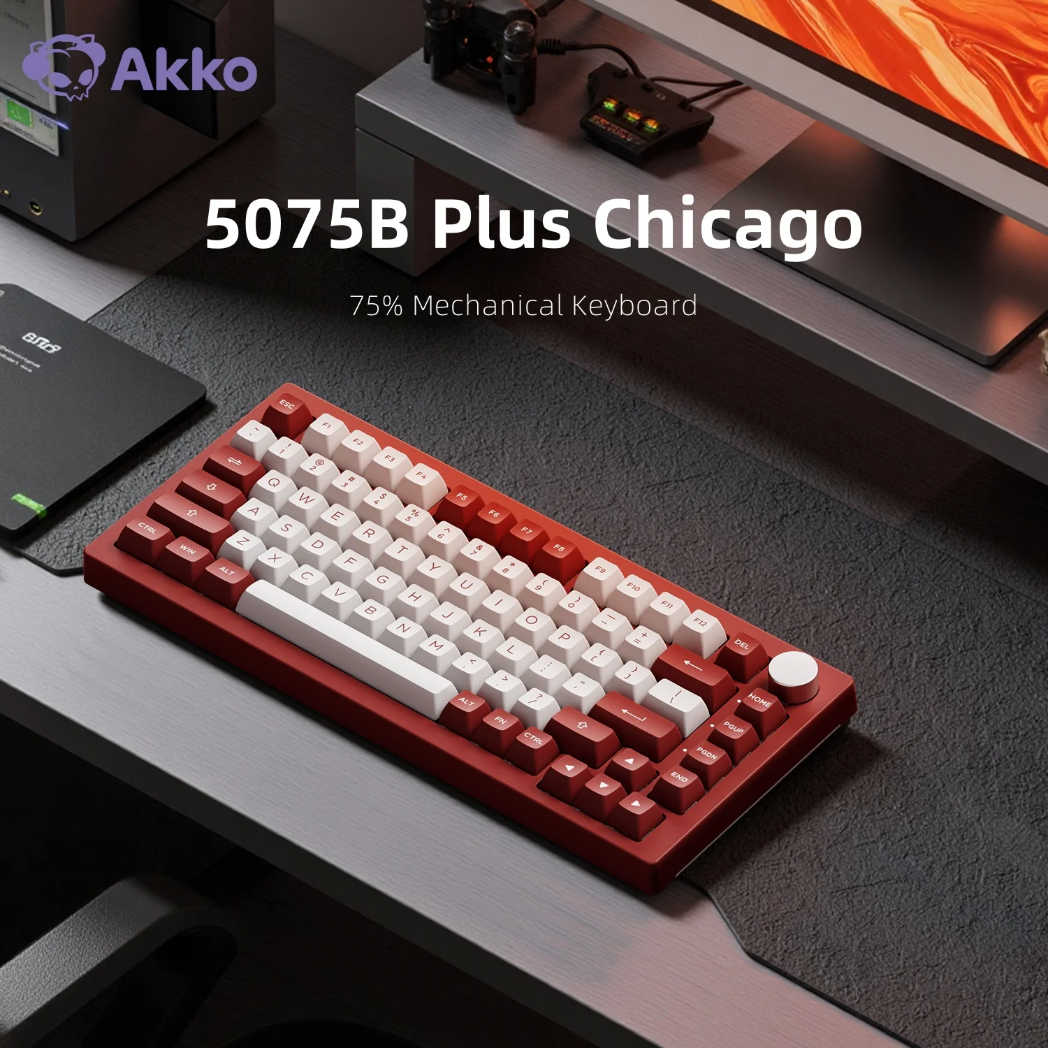 Akko 5075B Plus Chicago 75% Механическая игровая клавиатура 3/5-контактная горячая замена RGB 2,4 ГГц/BT 5,0 Беспроводная/USB Type-C Трехрежимная клавиатура
Akko 5075B Plus Chicago 75% Механическая игровая клавиатура 3/5-контактная горячая замена RGB 2,4 ГГц/BT 5,0 Беспроводная/USB Type-C Трехрежимная клавиатура