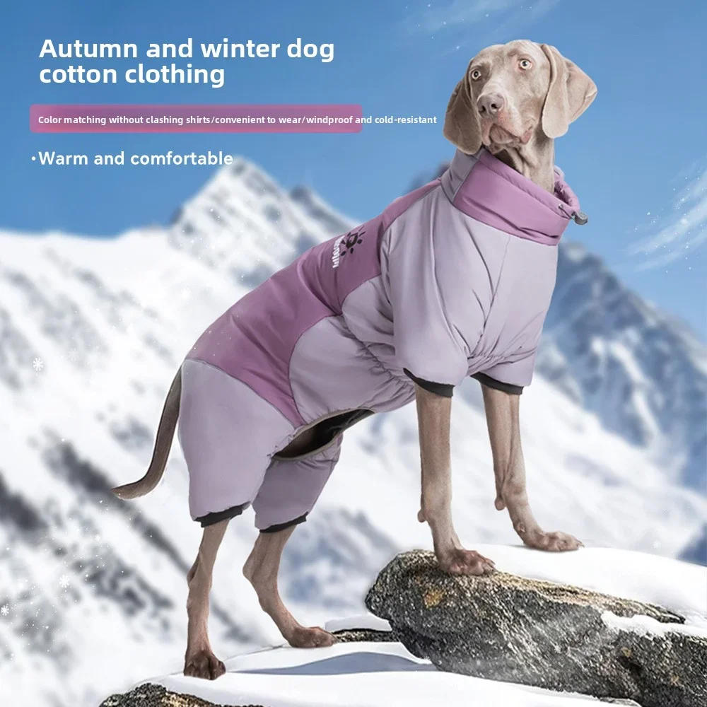 Waterproof Windproof Dog Winter Coat, 4 Leg Full Body Warm Coverage for Large Breed Dogs, Thickened Cold Weather Jacket
Waterproof Windproof Dog Winter Coat, 4 Leg Full Body Warm Coverage for Large Breed Dogs, Thickened Cold Weather Jacket