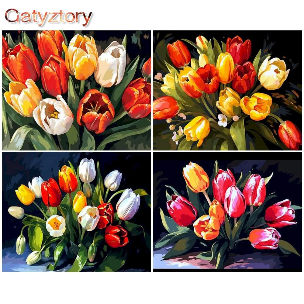 CHENISTORY 60x75cm Paint By Numbers Tulip DIY Painting By Numbers Flower On Canvas Frameless Digital Hand Painting Home Decor
CHENISTORY 60x75cm Paint By Numbers Tulip DIY Painting By Numbers Flower On Canvas Frameless Digital Hand Painting Home Decor
