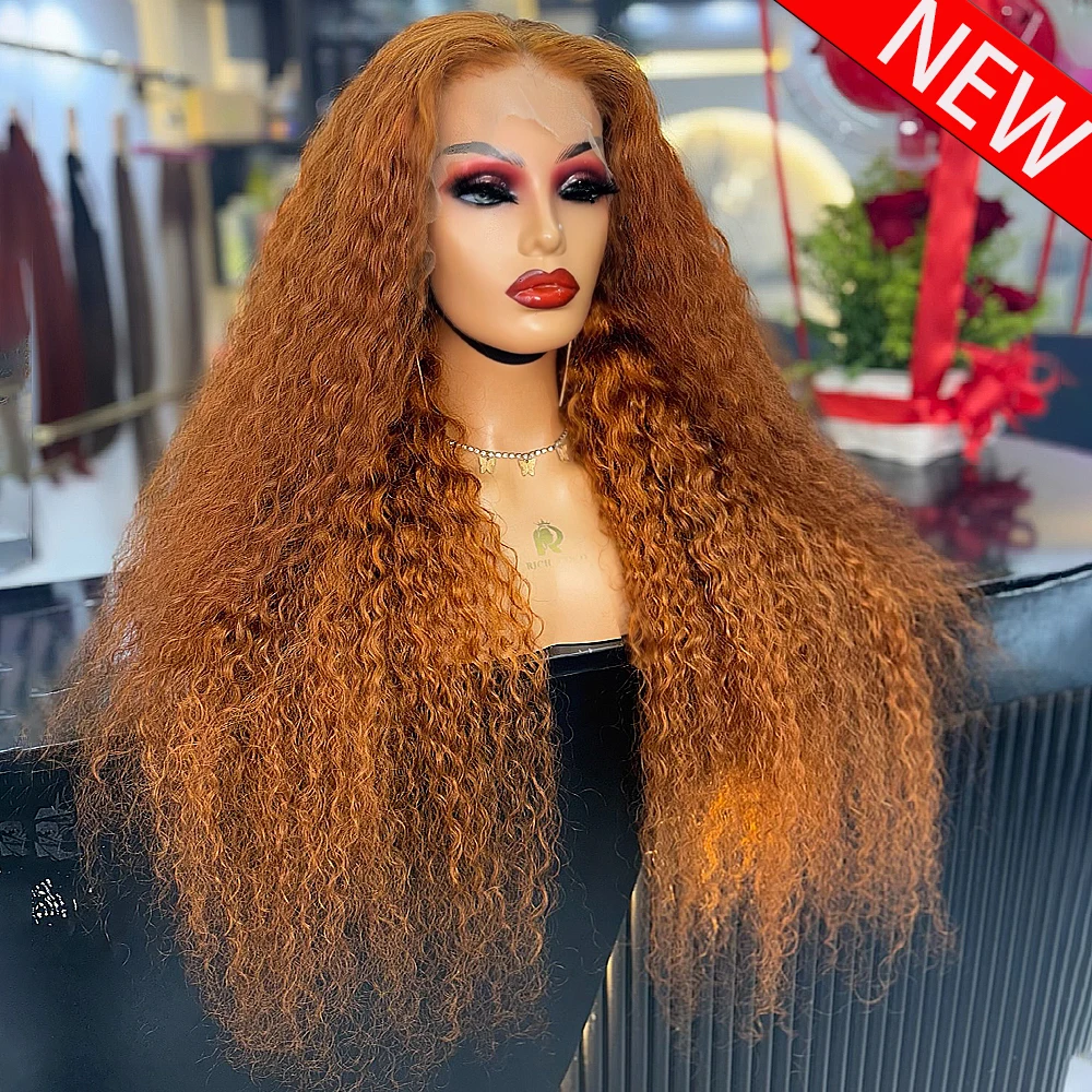 Ginger Brown 13x6/360 HD Transparent Lace Front Human Hair Wigs 450 High Density Jerry Curly Glueless Wigs 16-36 Inch For Women
Ginger Brown 13x6/360 HD Transparent Lace Front Human Hair Wigs 450 High Density Jerry Curly Glueless Wigs 16-36 Inch For Women