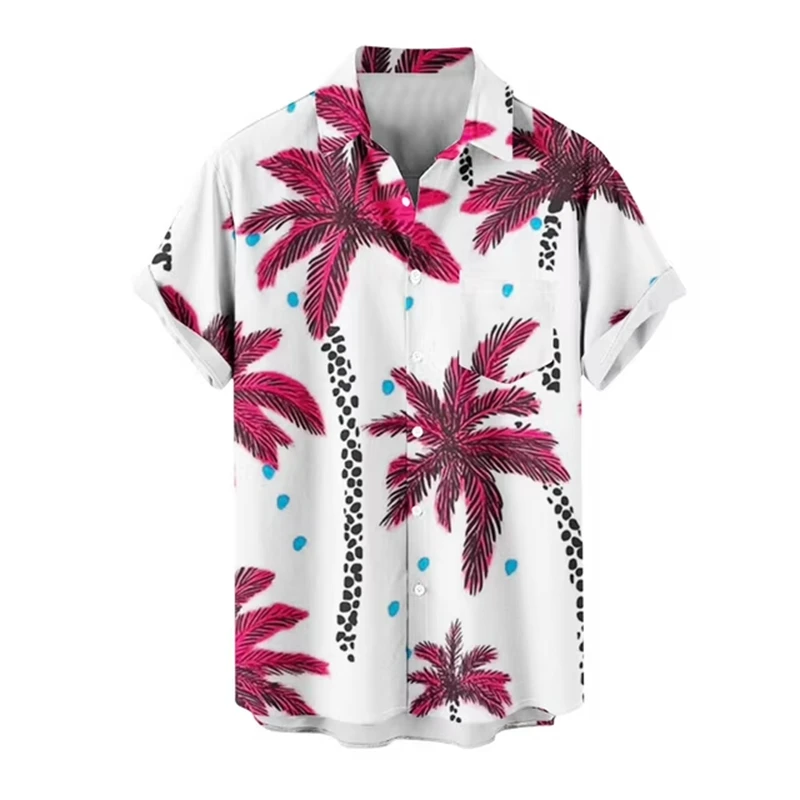 Summer Men Hawaiian Shirt 3D Print Coconut Tree Graphic Short Sleeve Shirt Casual Fashion Beach Party Women Blouse Streetwear
Summer Men Hawaiian Shirt 3D Print Coconut Tree Graphic Short Sleeve Shirt Casual Fashion Beach Party Women Blouse Streetwear