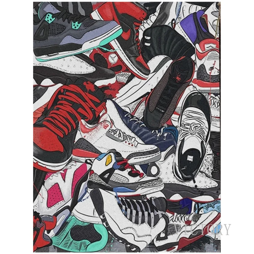 Diy 5D Diamond Painting Sneakers Fashion Artwork Rhinestones Picture Mosaic Full Diamond Embroidery Cross Stitch Set Home Art
Diy 5D Diamond Painting Sneakers Fashion Artwork Rhinestones Picture Mosaic Full Diamond Embroidery Cross Stitch Set Home Art