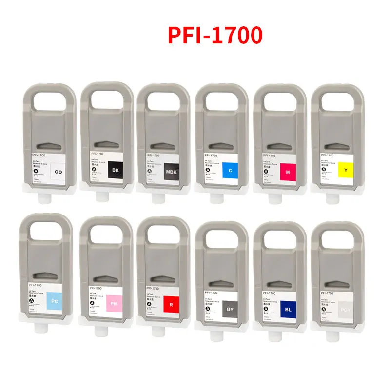 Чернильный картридж PFI1700 PFI-1700, 100% совместимый для Canon Pro 2000 4000 4000s 6000 6000s pro 2100 4100 6100 с пигментными чернилами
Чернильный картридж PFI1700 PFI-1700, 100% совместимый для Canon Pro 2000 4000 4000s 6000 6000s pro 2100 4100 6100 с пигментными чернилами