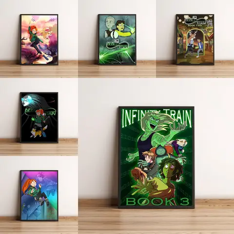 Infinity Train Cartoon Anime Picture on the Wall Decoration for Home Decorations Paintings for Bedroom Canvas Wall Art Poster
