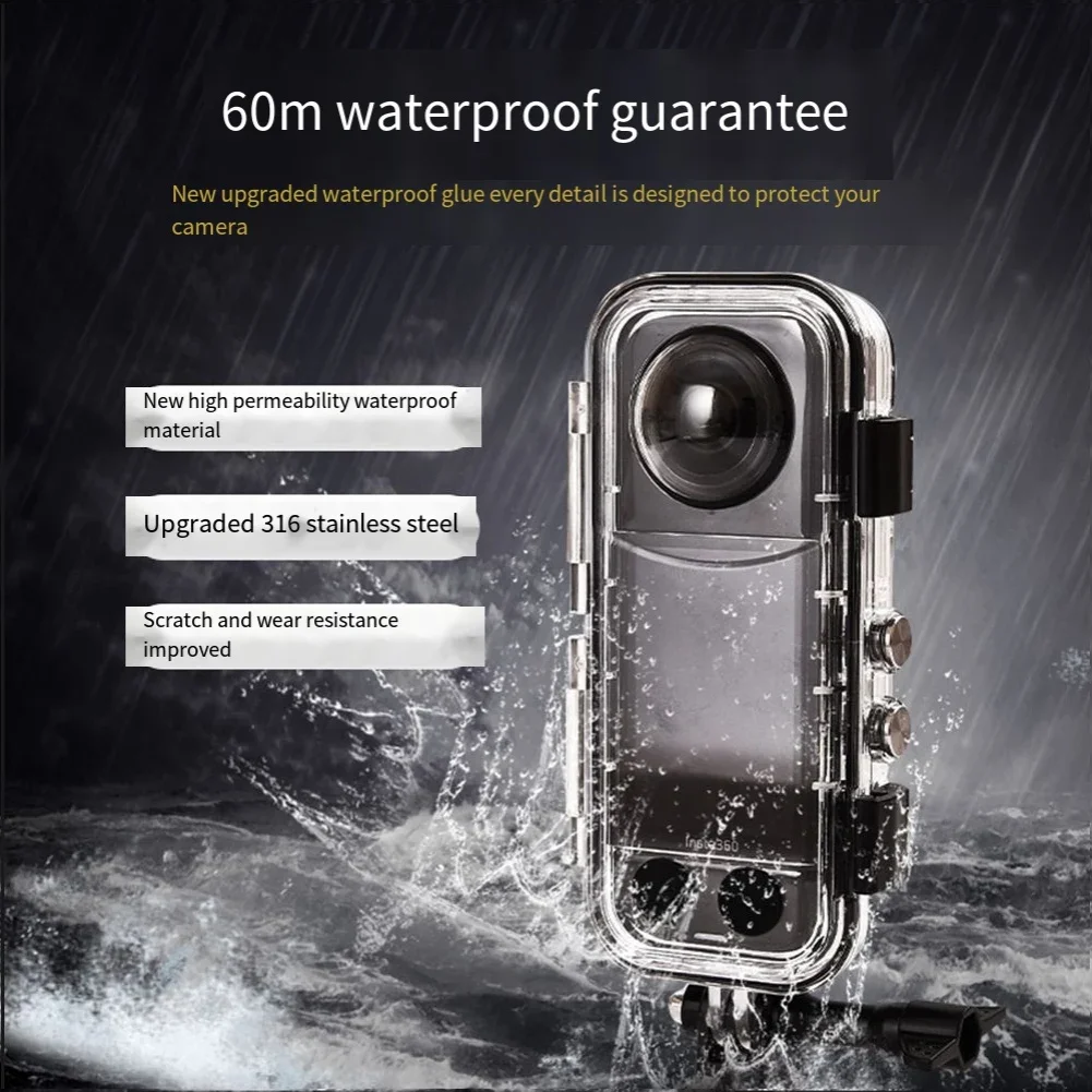 Underwater Diving Case For Insta 360 X4 - 40m HD Camera Waterproof Shell Protection Cover Underwater Photography Accessories
Underwater Diving Case For Insta 360 X4 - 40m HD Camera Waterproof Shell Protection Cover Underwater Photography Accessories