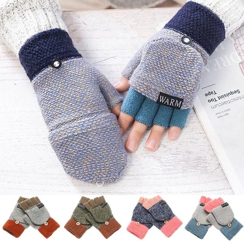 NEW Winter Warm Thickening Wool Gloves Knitted Flip Fingerless Exposed Finger Thick Gloves Without Fingers Mittens Glove Women
NEW Winter Warm Thickening Wool Gloves Knitted Flip Fingerless Exposed Finger Thick Gloves Without Fingers Mittens Glove Women