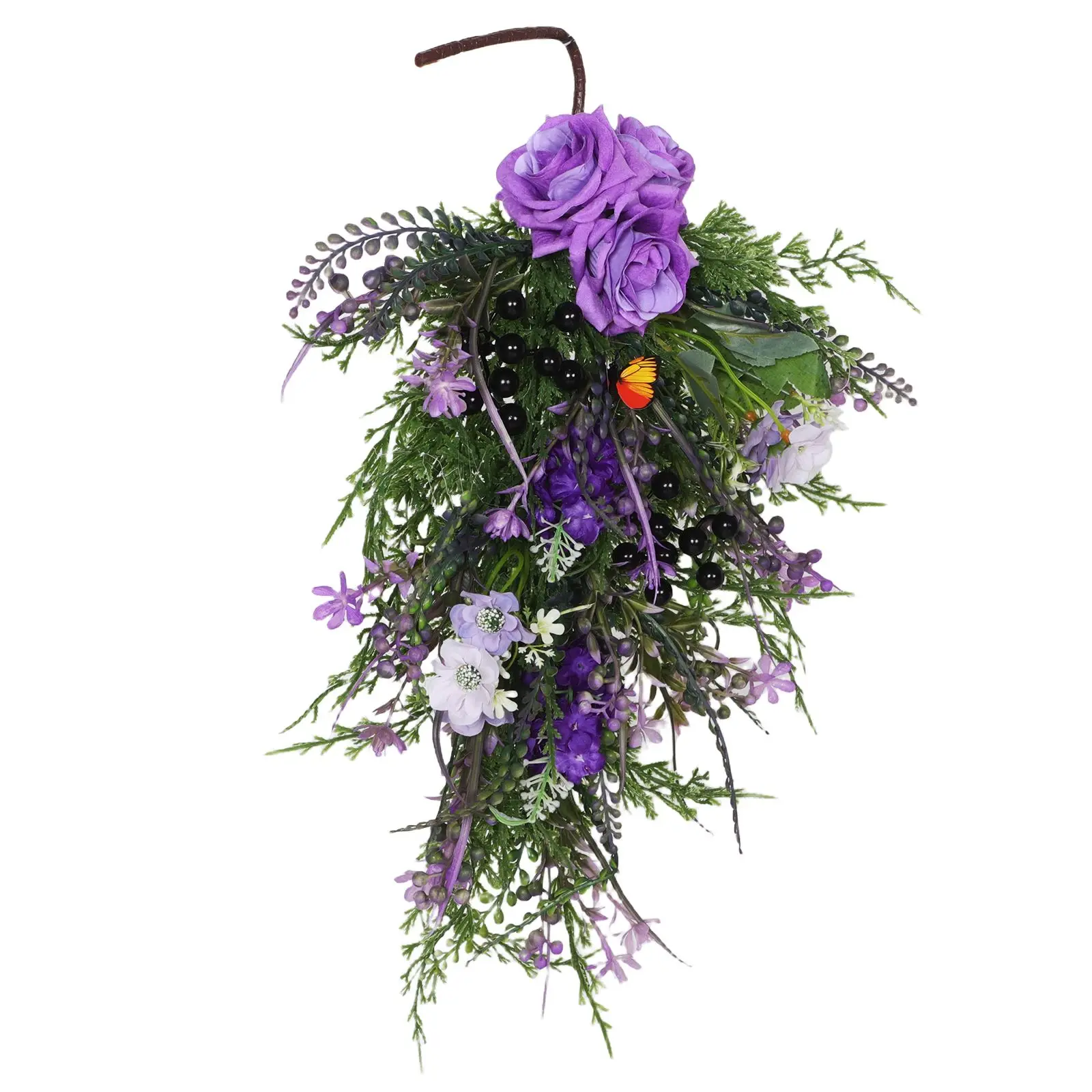 Simulated Rose Hanging High Realism Artificial Plants Decor Home Mall Purple Lifelike Rose Green Leaves Spring
Simulated Rose Hanging High Realism Artificial Plants Decor Home Mall Purple Lifelike Rose Green Leaves Spring