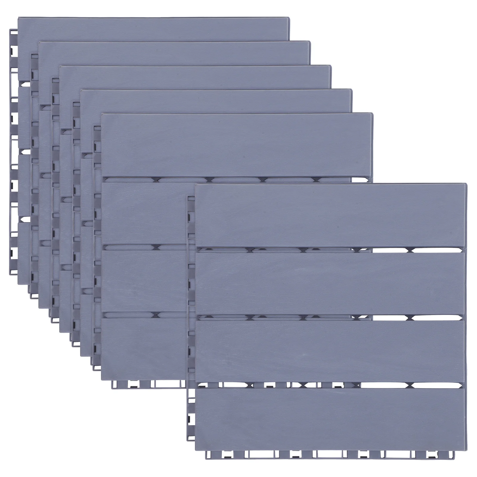 Plastic Floor Interlocking Deck Tiles for outside Walkway Grey Balcony Flooring
Plastic Floor Interlocking Deck Tiles for outside Walkway Grey Balcony Flooring