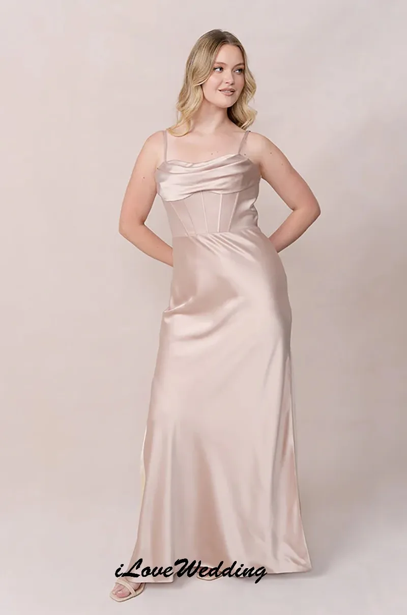 Bridesmaid Dresses 2025 Mother-Of-Pearl Wedding Party Dress For Woman Satin Spaghetti Strap Boat Neck Evening Dresses Customized
Bridesmaid Dresses 2025 Mother-Of-Pearl Wedding Party Dress For Woman Satin Spaghetti Strap Boat Neck Evening Dresses Customized