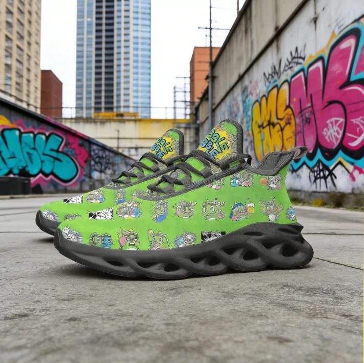 Bubble Bobble Game Sneakers, Unisex Running Shoes, Custom Lace-Up Casual Flats
Bubble Bobble Game Sneakers, Unisex Running Shoes, Custom Lace-Up Casual Flats