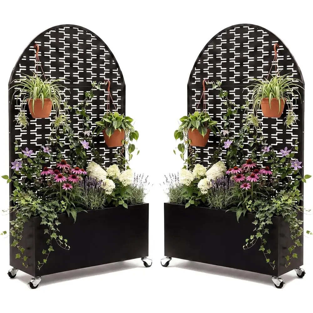 70 Tall Outdoor Raised Garden Bed with Trellis, Privacy Screen, Wheels, and Drainage
70 Tall Outdoor Raised Garden Bed with Trellis, Privacy Screen, Wheels, and Drainage