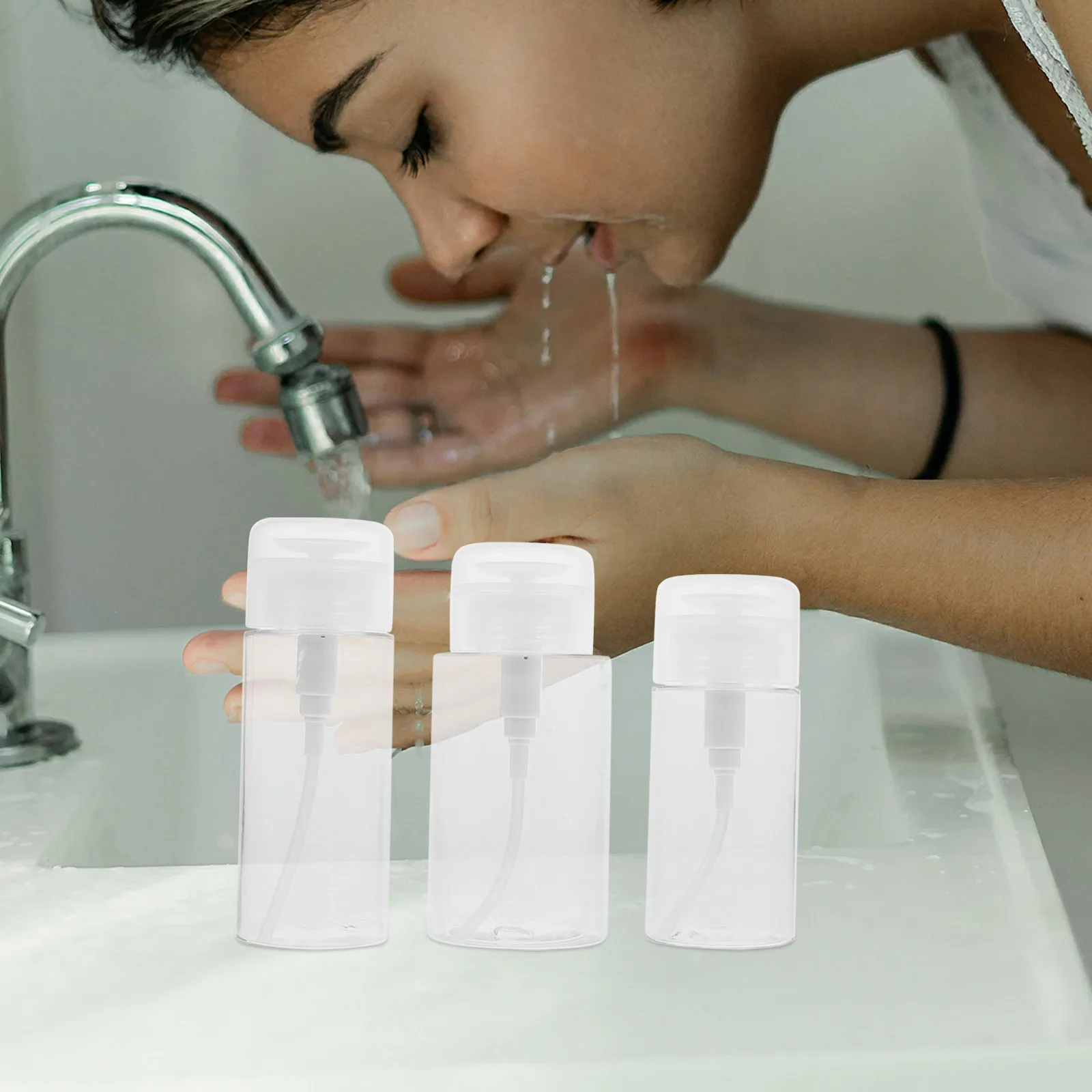 3pcs Makeup Removal Toner Bottles Skincare Dispenser Travel Size Empty Containers Nail Polish Remover Pump Storage Bottle
3pcs Makeup Removal Toner Bottles Skincare Dispenser Travel Size Empty Containers Nail Polish Remover Pump Storage Bottle