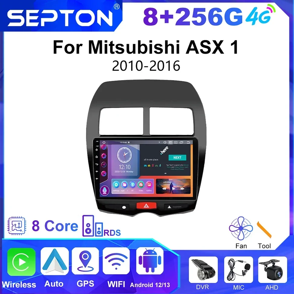 Автомобильный радиоприемник SEPTON Android 12 для Mitsubishi ASX 1 2010-2016 10 дюймов Carplay GPS 4G стерео DVD навигация мультимедийный головное устройство
Автомобильный радиоприемник SEPTON Android 12 для Mitsubishi ASX 1 2010-2016 10 дюймов Carplay GPS 4G стерео DVD навигация мультимедийный головное устройство