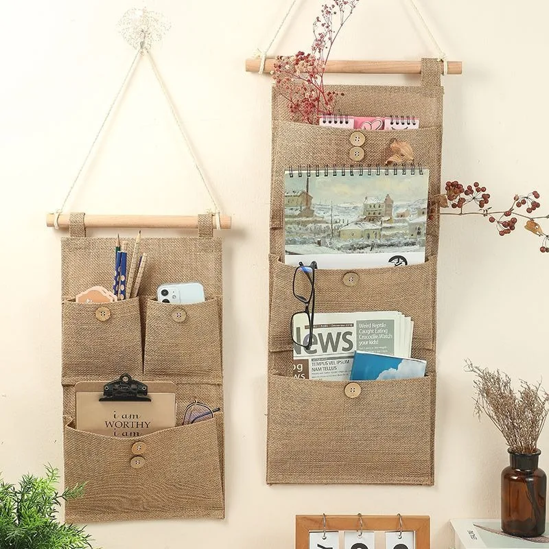 Fabric Hanging Storage Organizer - Multi-Layer Wardrobe Wall Pocket for Dorm, Bedroom & Closet, Minimalist Brown Organizer
Fabric Hanging Storage Organizer - Multi-Layer Wardrobe Wall Pocket for Dorm, Bedroom & Closet, Minimalist Brown Organizer