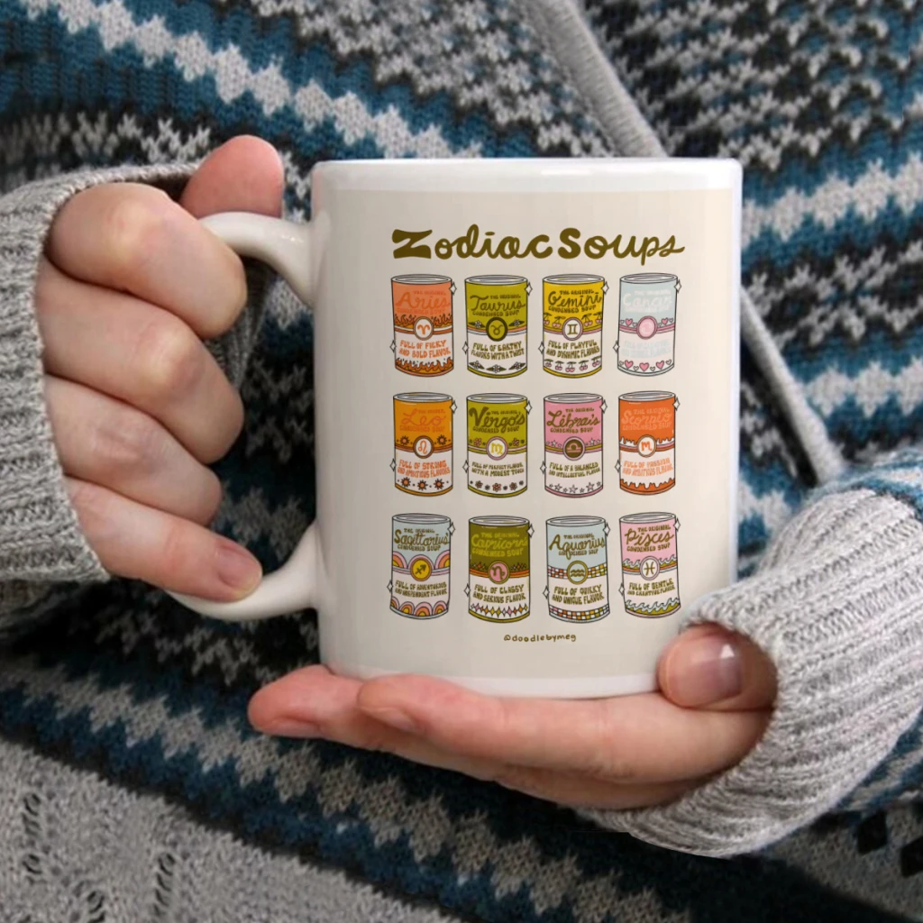 Zodiac SoupsCoffee Mug Tea Cup 11oz Coffee Cup Funny Birthday Ceramic Mug Personalized Cup
Zodiac SoupsCoffee Mug Tea Cup 11oz Coffee Cup Funny Birthday Ceramic Mug Personalized Cup