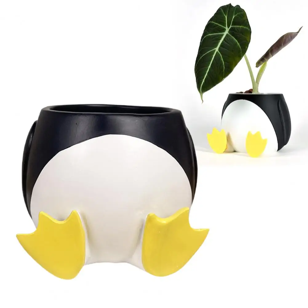 Adorable Animal Planter - Resin Penguin Duck Flower Pot for Small Plants, Indoor Outdoor Desktop Decor, Home Office Gift
Adorable Animal Planter - Resin Penguin Duck Flower Pot for Small Plants, Indoor Outdoor Desktop Decor, Home Office Gift