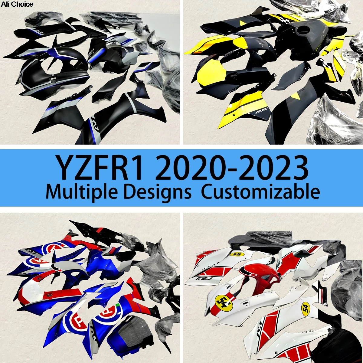 New Fairings YZFR1 2020 2021 2022 2023 Motorcycle Bodywork Full Fairing Kit Fit for YAMAHA YZF R1 20 21 22 23 Set
New Fairings YZFR1 2020 2021 2022 2023 Motorcycle Bodywork Full Fairing Kit Fit for YAMAHA YZF R1 20 21 22 23 Set