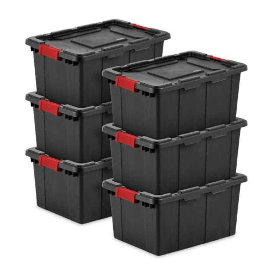 Industrial Tote Plastic Storage Bins with Lids Black - Heavy-Duty Organizing Containers for Closet Bathroom and Office
Industrial Tote Plastic Storage Bins with Lids Black - Heavy-Duty Organizing Containers for Closet Bathroom and Office