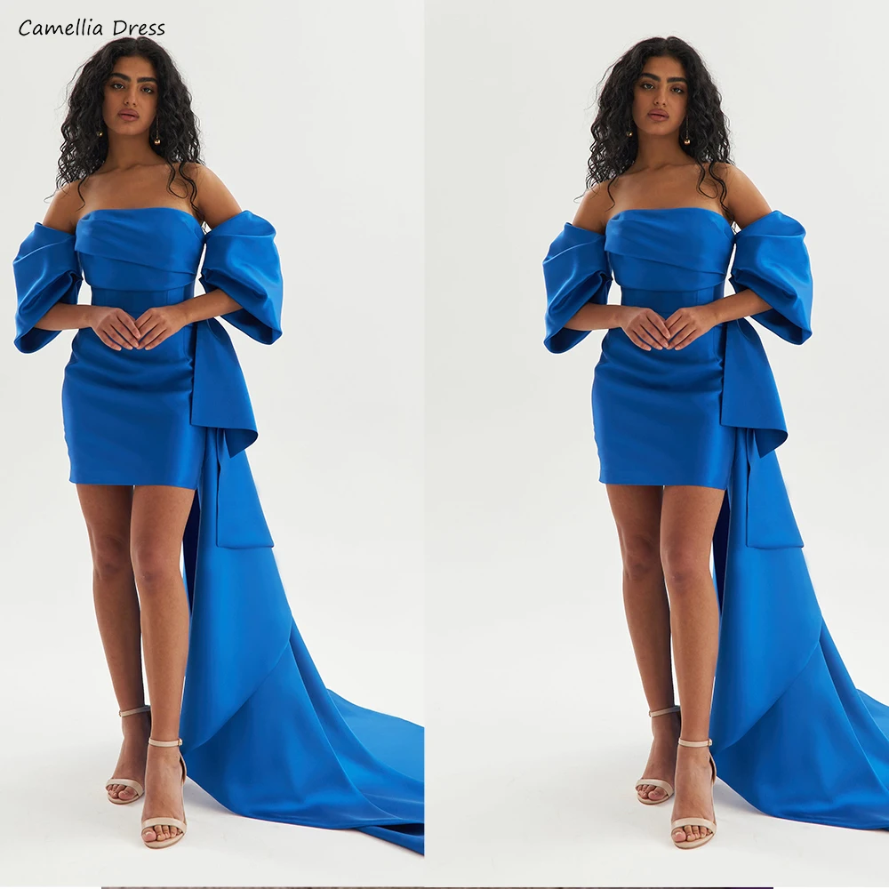 Gorgeous Short Party Dresses Short Puffy Detachable Sleeves A-line Evening Dress Boat Neck Dresses For Prom Vestidos De Fiesta
Gorgeous Short Party Dresses Short Puffy Detachable Sleeves A-line Evening Dress Boat Neck Dresses For Prom Vestidos De Fiesta