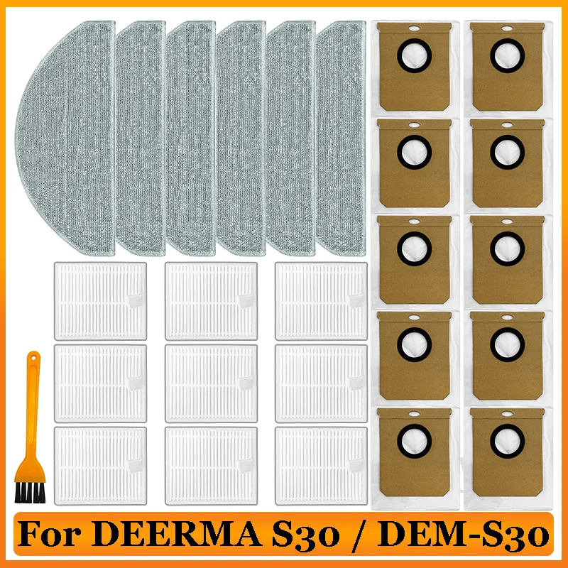 For ( DEERMA S30 / DEM-S30 ) Robot Vacuum Cleaner Parts HEPA Filter Mop Cloth Pads Disposable Replacement Dust Bag Accessories
For ( DEERMA S30 / DEM-S30 ) Robot Vacuum Cleaner Parts HEPA Filter Mop Cloth Pads Disposable Replacement Dust Bag Accessories