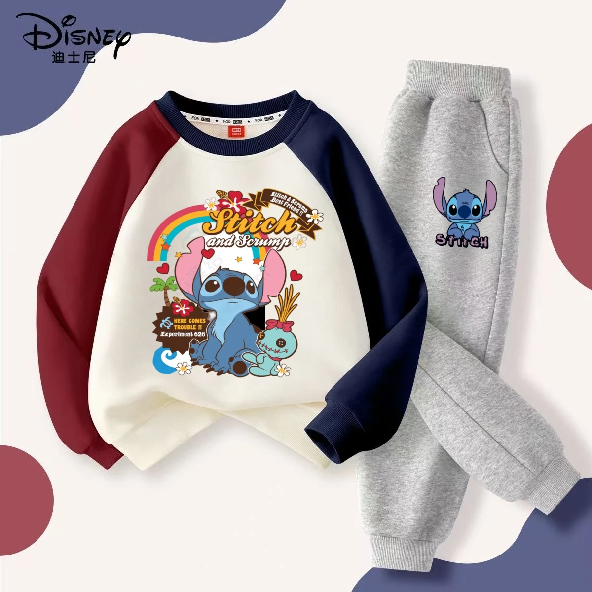 Disney Autumn Baby Boys Clothes Set Kid Stitch Printed Sweatshirts Pullover Top and Pants 2pc Suit Children Boy Patchwork Outfit
Disney Autumn Baby Boys Clothes Set Kid Stitch Printed Sweatshirts Pullover Top and Pants 2pc Suit Children Boy Patchwork Outfit
