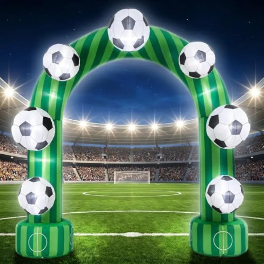 Outdoor inflatable arch for field or club events, PVC material, white with blue LED lights, weather-resistant and easy setup
Outdoor inflatable arch for field or club events, PVC material, white with blue LED lights, weather-resistant and easy setup