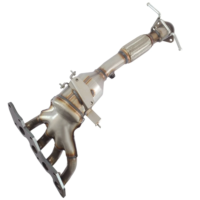 Catalyst Exhaust Manifold for Automobile Exhaust System Fits Specific Models - Metal Material - New Condition